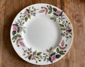 A Beautiful Vintage Wedgwood Hathaway Rose Fine Bone China Ontbijtbord-Breakfast/Salad Plate-20cm