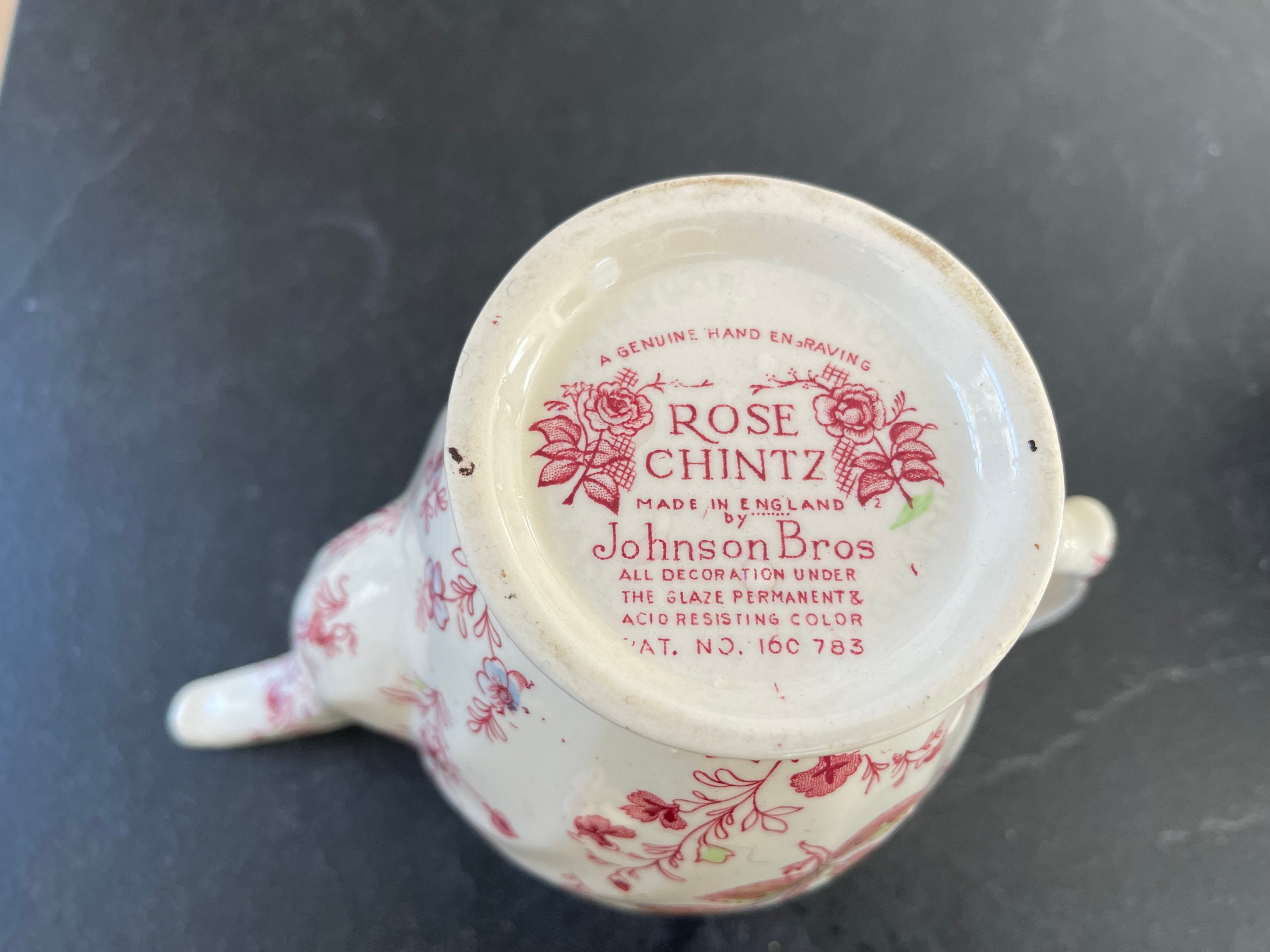 A Beautiful Vintage Johnson Brothers/bros- Rose Chintz- Pink