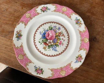 A Royal Albert Lady Carlyle- Bone china vintage Engels servies-Dinerbord 26cm -Dinner Plate 10 1/2"