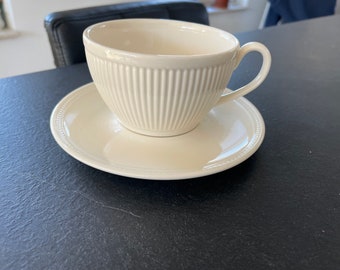 A Vintage Wedgwood Windsor soepkom met schotel- big tea cup/soup bowl/capuccino/chocolate milk cup 11,5cm and saucer set- 350ml-Rare!