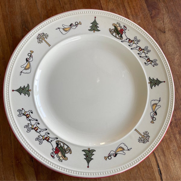 A Vintage wedgwood windsor Christmas Kerst Dinerbord- Dinner Plate- 27cm