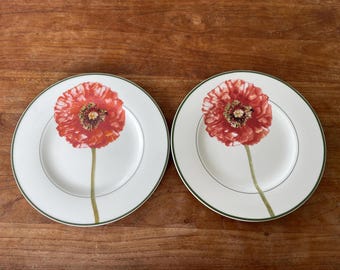 Villeroy & Boch Flora Home and Garden Poppy Salad Plate Fine China