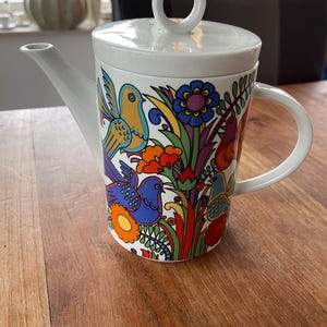 A Gorgeous Vintage Villeroy & Boch Acapulco Large Teapot/Coffeepot - Large Tall Teapot/Coffeepot - 1970s - 1.25L - Rare