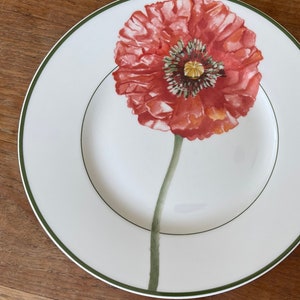 A Gorgeous Villeroy and Boch- Flora- Poppy / Klaproos- Breakfast plate- Salad Plate- Salad Plate salad- 21cm- Rare!