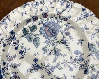 A Gorgeous Vintage Johnson Brothers/bros Rose Chintz Blue Dinner
