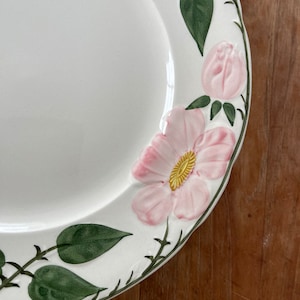 A Beautiful Villeroy and Boch Germany Wild Rose/Wildrose Handmalerei Dinner Plate-Dinner Plate 26cm Rare image 2