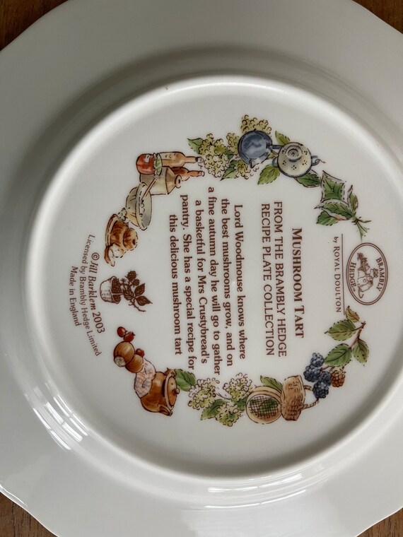 ロイヤルドルトンブランブリーヘッジザレシピプレートコレクション