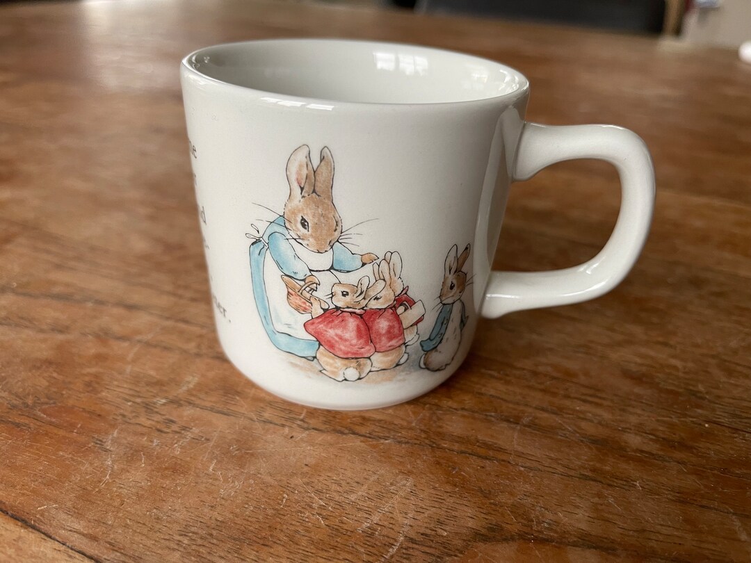 Petite tasse Wedgwood d'Étrurie et Barlaston Peter Rabbit vintage | Tasses Frederick Warne Beatrix Potter | Objets de collection nostalgiques de Petite tasse Wedgwood d'Étrurie et Barlaston Peter Rabbit vintage | Tasses Frederick Warne Beatrix Potter | Objets de collection nostalgiques de