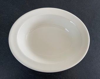 A Timeless Wedgwood Queen's Ware- Traditional Plain-Ovaal Schaal/Kom-Oval Vegetable Bowl-Serving Dish-25x21x5,5cm-Rare