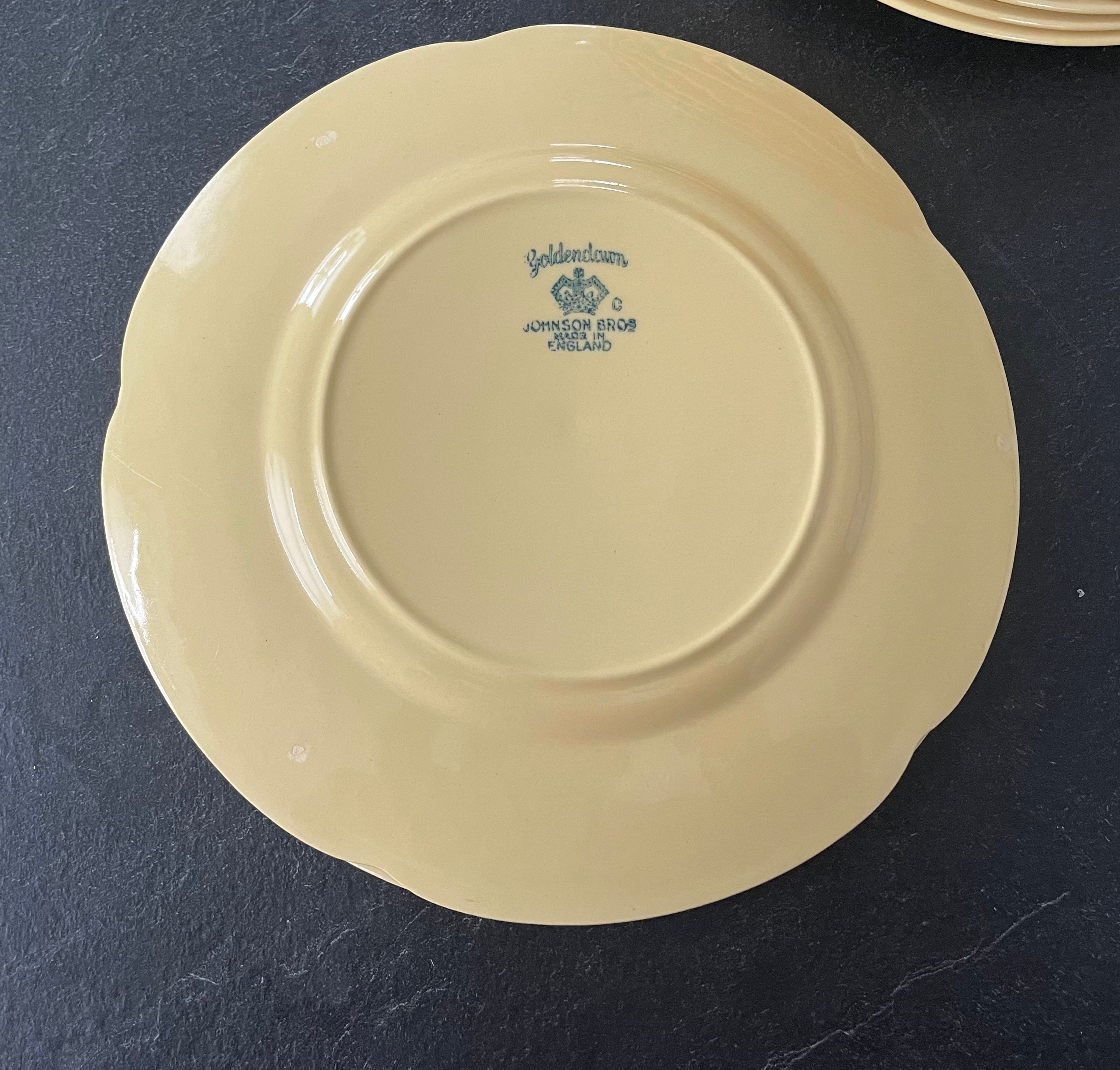 Johnson bros　金彩　25cmディナープレート5枚 A Vintage Johnson Bros/brothers-golden Dawn-goldendawn Breakfast