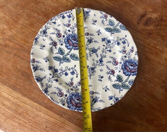 A Gorgeous Vintage Johnson Brothers/bros Rose Chintz Blue Dinner