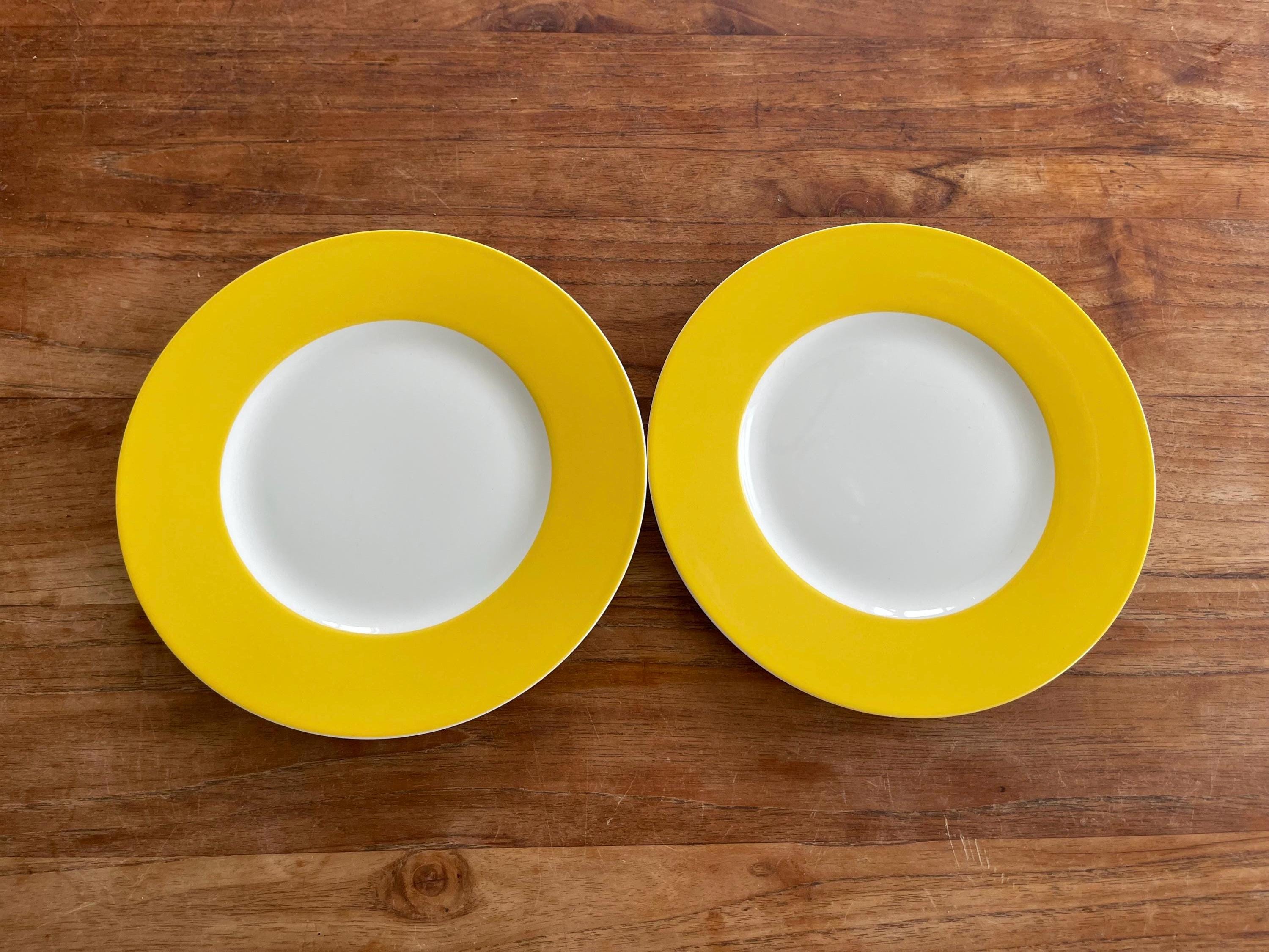 Set of 2 Gorgeous Villeroy & Boch Wonderful World-yellow