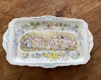 ブランブリー ヘッジ ピクニック プレート Brambly Hedge the Picnic Plate, Royal Doulton Brambly Hedge