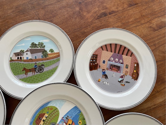 Set of 6 - Villeroy & Boch Country Collection - Design Naif