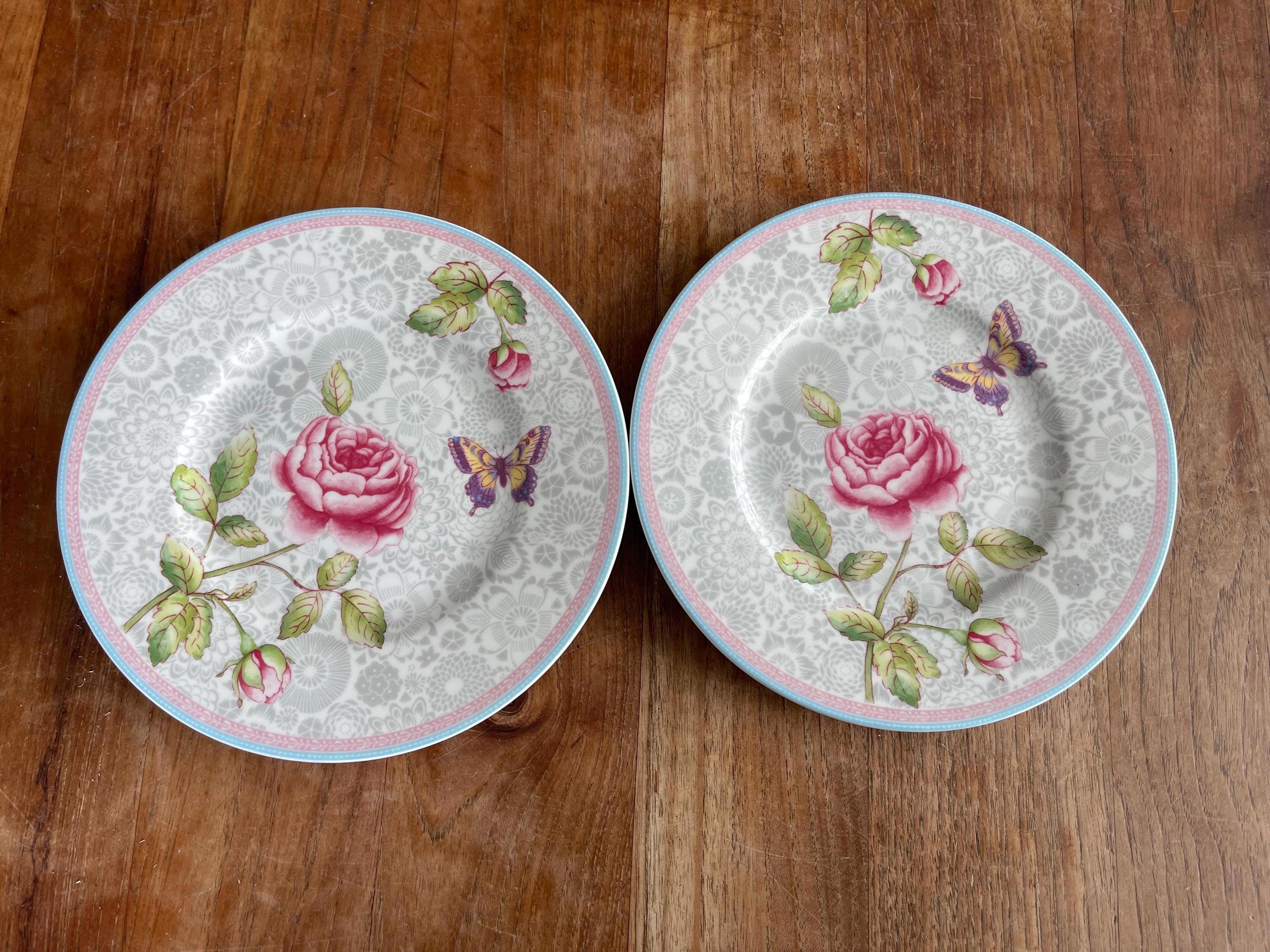 Rose Cottage Villeroy & Boch プレート Set of 2 Beautiful Villeroy & Boch- Rose Cottage Breakfast Plate