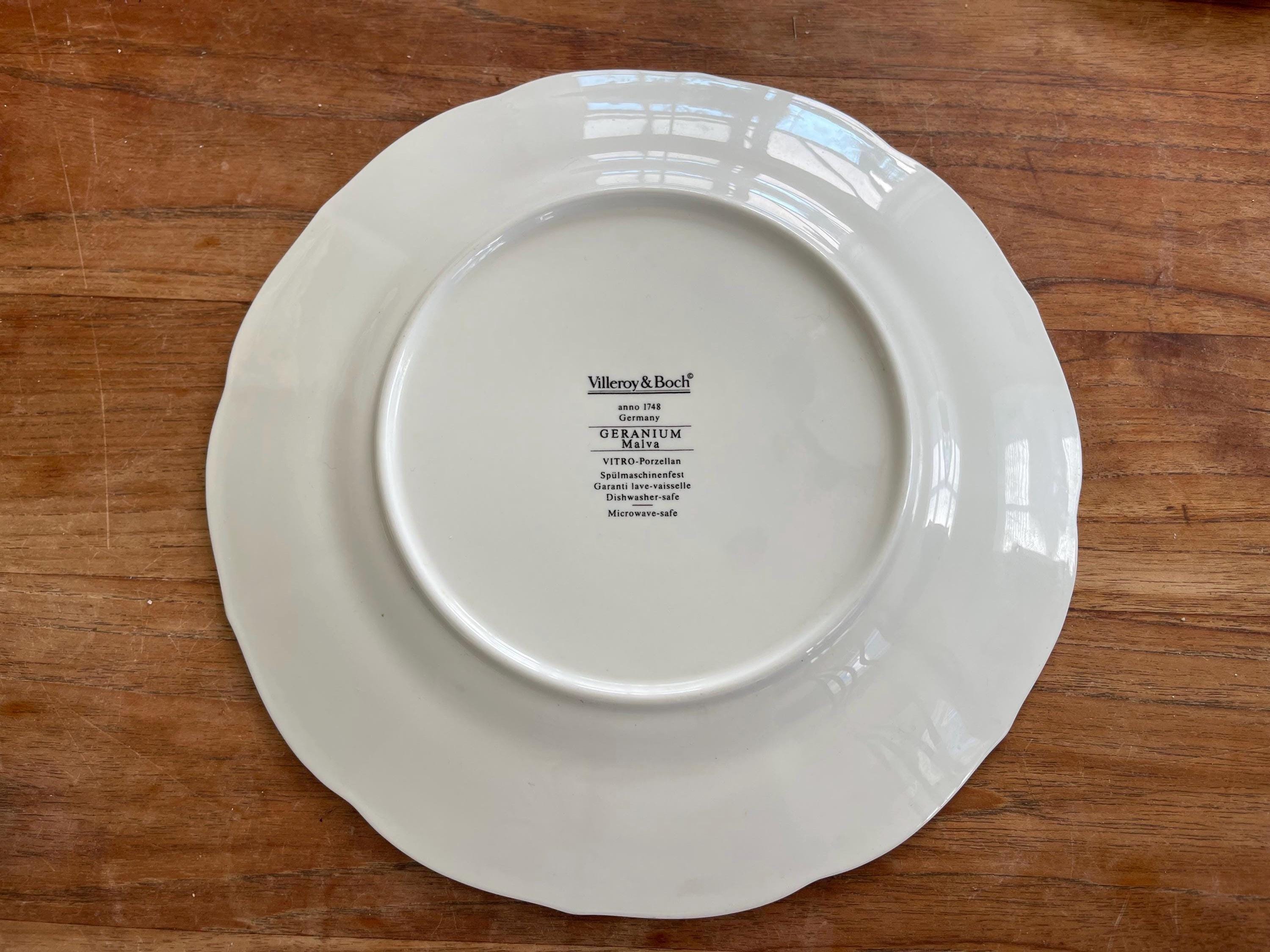 ゴージャスなビレロイ＆ボッホ「ゼラニウム マルバ」ラージディナー