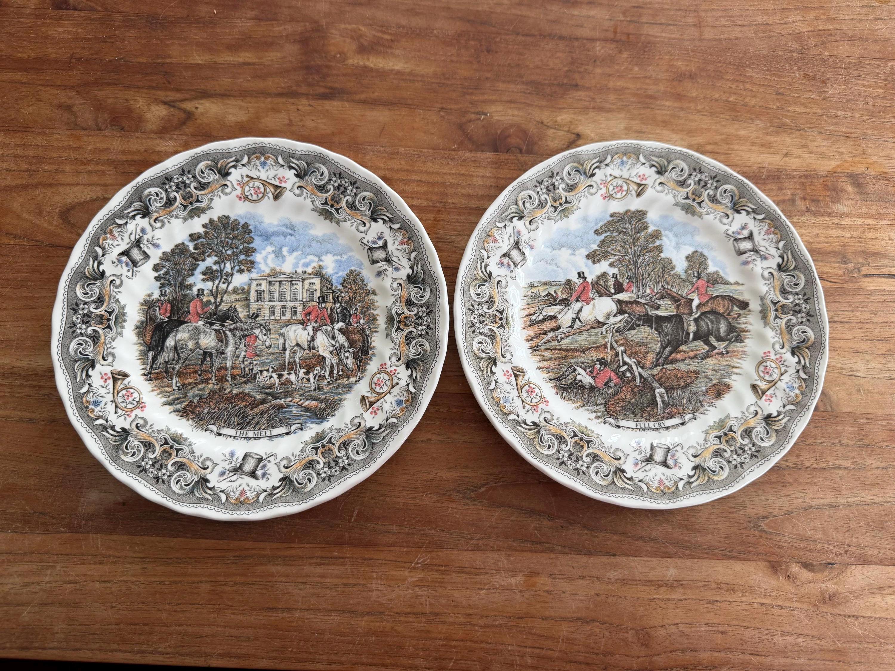 Herrings Hunt Plates by Churchill - Etsy