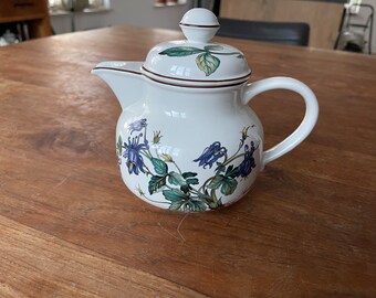 Vintage Villeroy Boch Botanica theepot of koffiepot- teapot or coffeepot- Aquilegia vulgaris