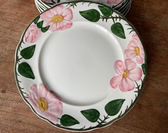 Hermoso plato de desayuno/almuerzo Villeroy & Boch Alemania Wild Rose/Wildrose Handmalerei - Plato de desayuno/ensalada - 20/21 cm