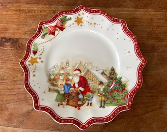 Beurrier Villeroy & Boch French Garden - Cloche De Noël, Neuf Sous Blister, Porcelaine Multicolore, Cadeau Idéal