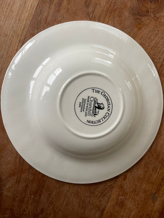 churchill England希少ヴィンテージボウル CHURCHIL ブルーウィロー