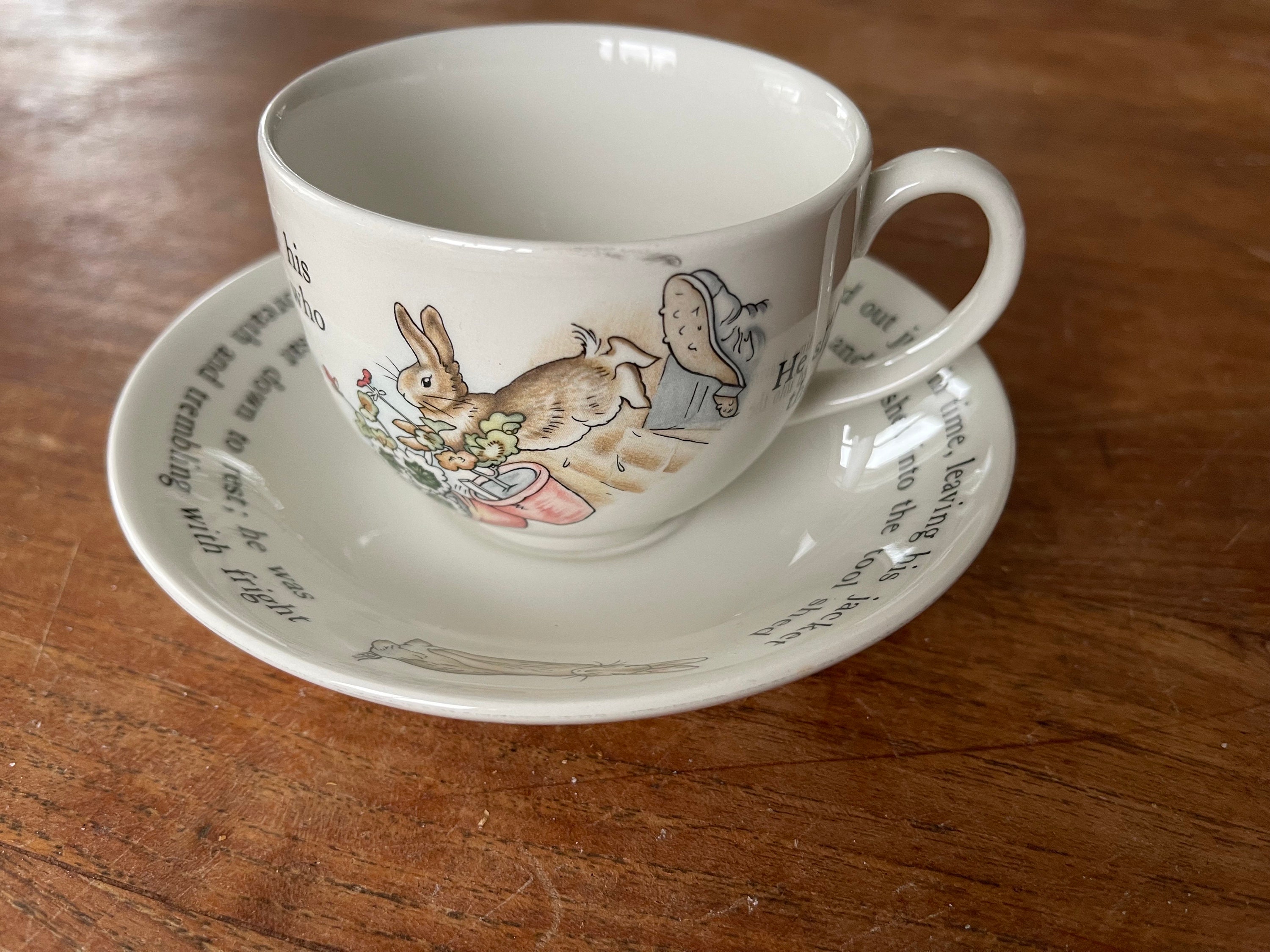 Wedgwood Beatrix Potter- Peter Rabbit-tea Cup With Saucer-teacup