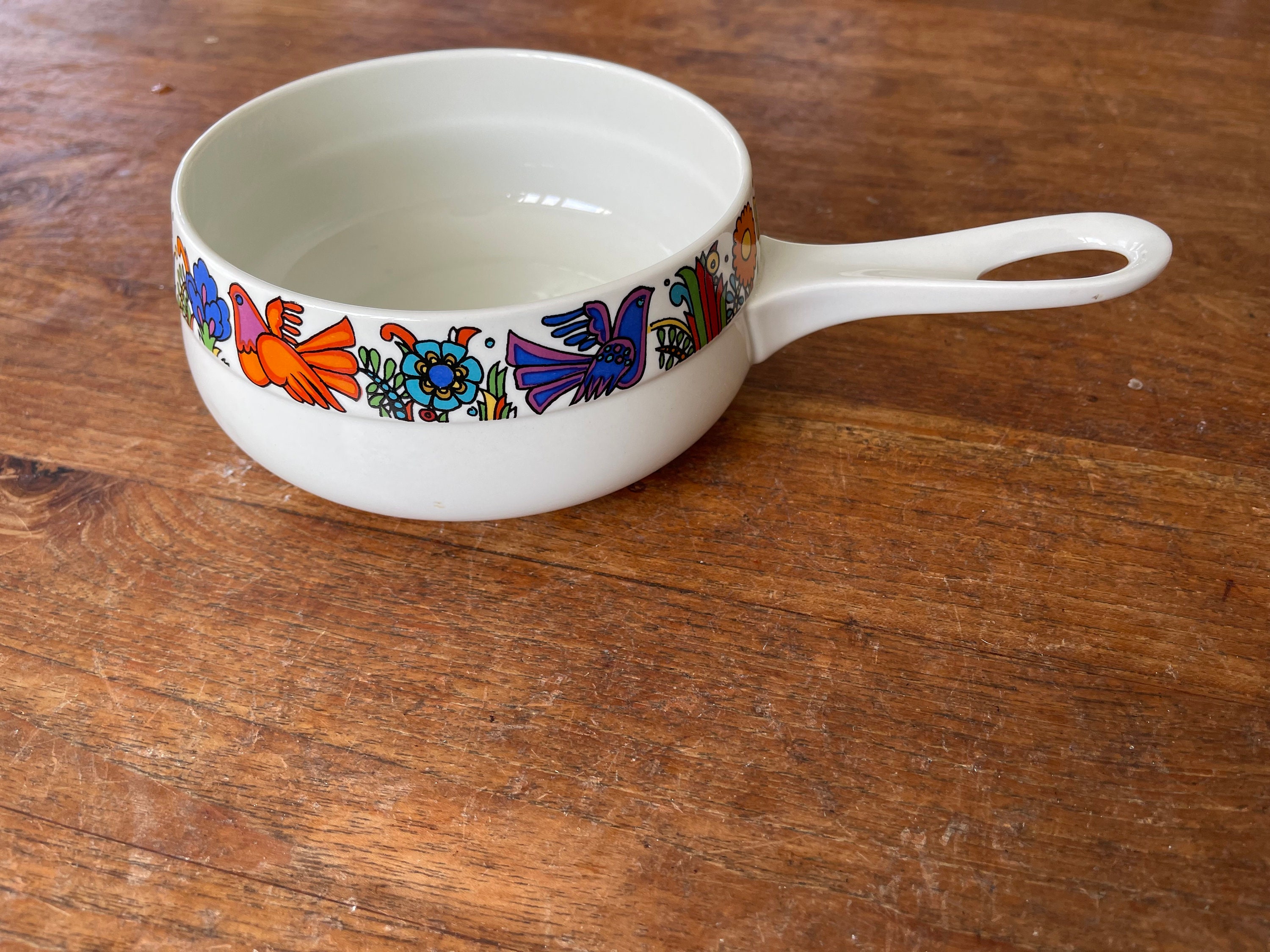 ゴージャスなヴィンテージのVilleroy & Bochアカプルコフォンデュ 