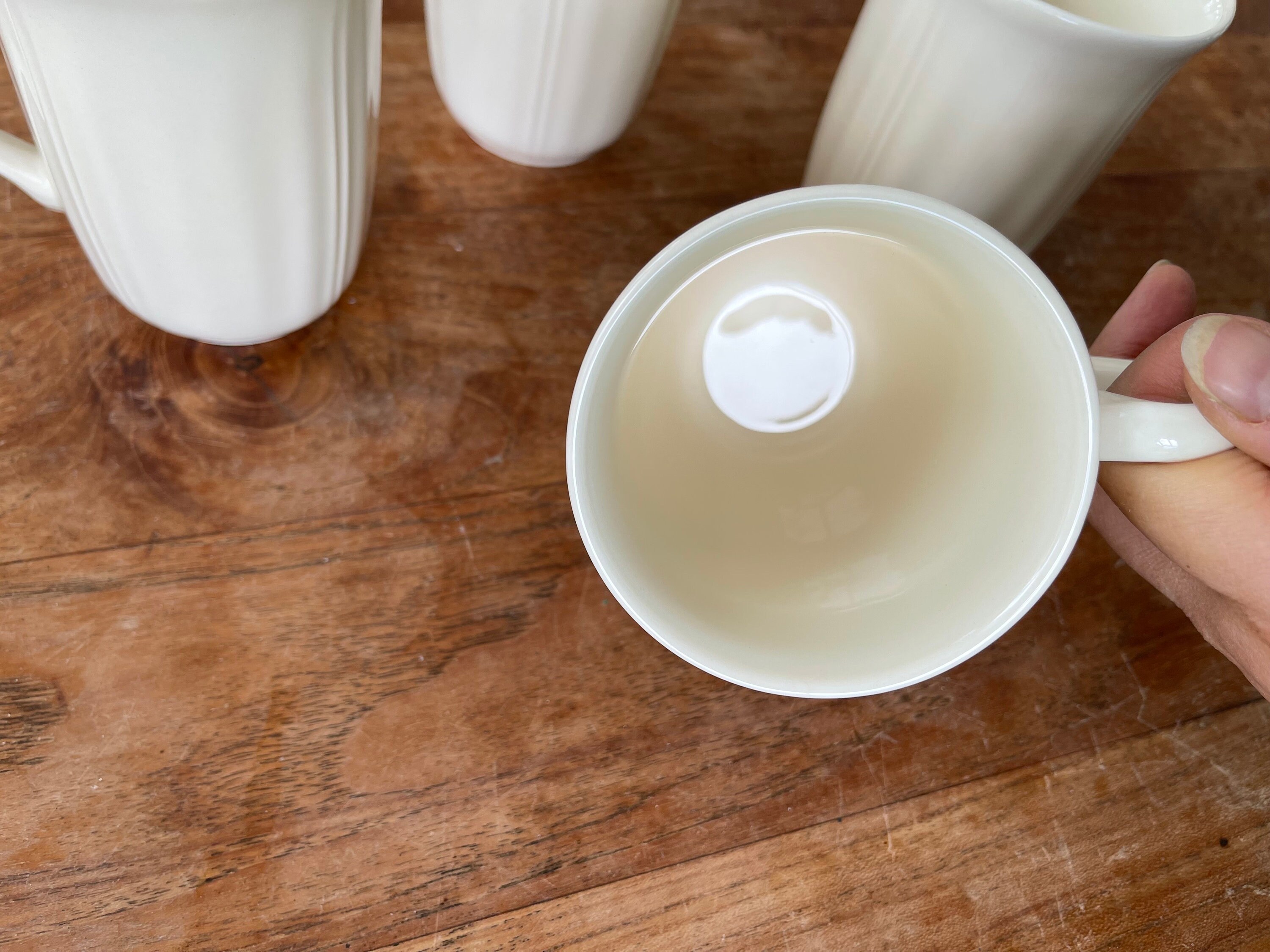 エレガントなウェッジウッド クイーンズウェア 4 個セット - ハンドル