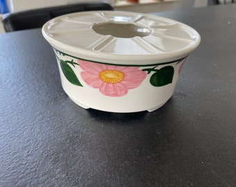 A Villeroy & Boch Wild Rose theelicht- theepotverwarmer- Rechaud- teapot warmer-Premium Porselein-Rare