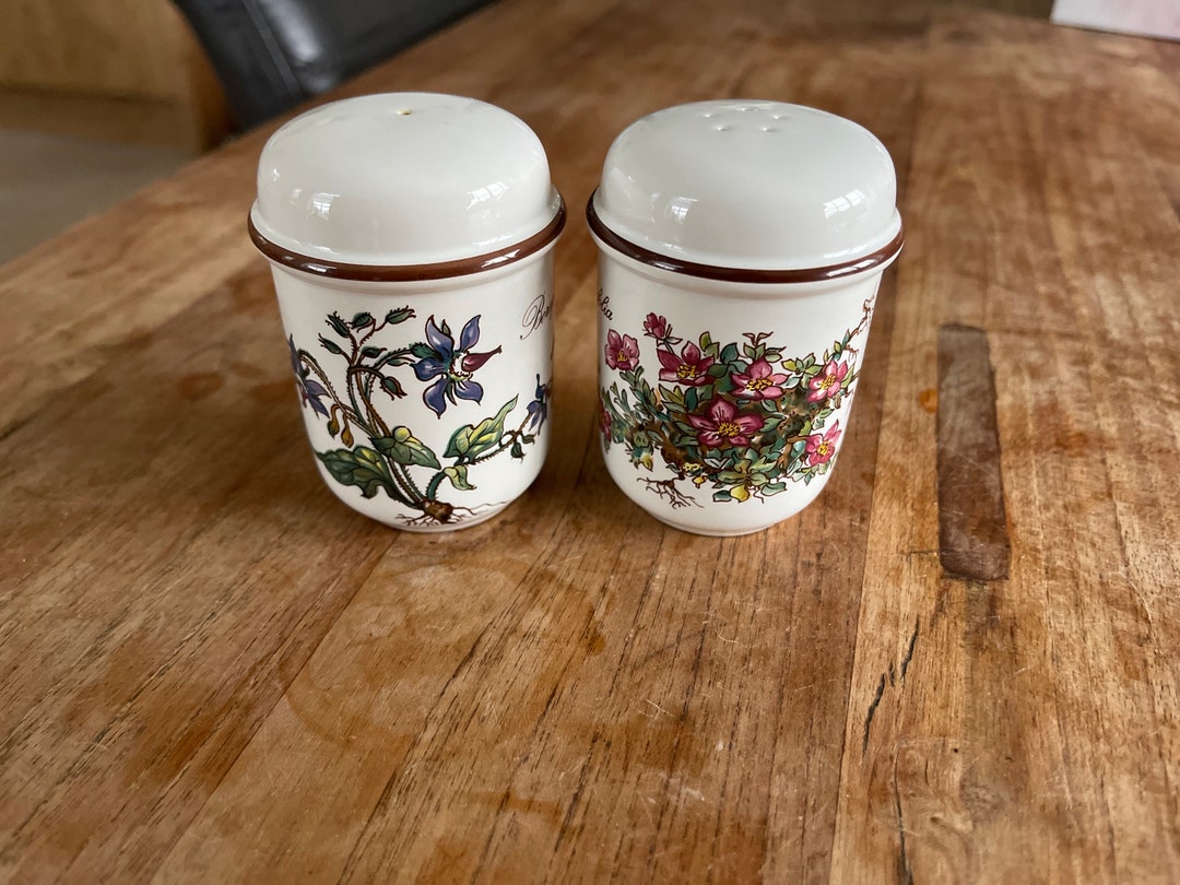 A Vintage Villeroy and Boch Botanica Pepper Salt Shakerpepper and Salt