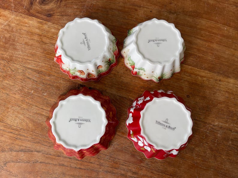 Set of 4 Villeroy & Boch Toy's Fantasy Christmas Bowl