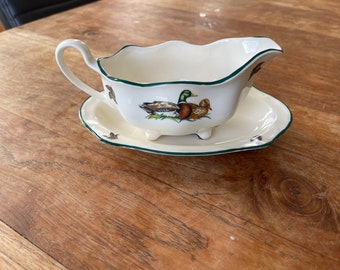 Johnson Brothers/Bros - Brookshire Saucière/Sauce Boat avec Underplate-Sauce Saucière avec Underplate - Fabriqué en Angleterre