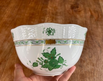 Herend Sugar Bowl, Herend Hungary Fine China Porcelain Apponyi
