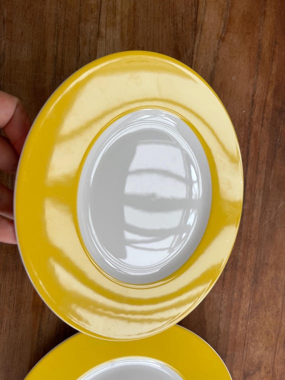 Set of 2 Gorgeous Villeroy & Boch Wonderful World-yellow