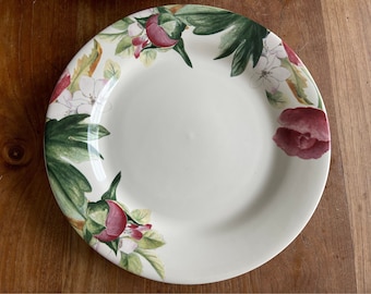 A Gorgeous Gien France "Volupte" Flora Dinner Plate-Dinner Plate- 27cm- Faiencerie De Gien - Rare