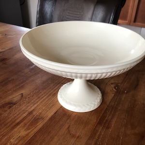 A Gorgeous Wedgwood of Etruria & Barlaston- Edme-Fruit Bowl on Foot-Tall Large Footed Compotier/Bowl/Serving Dish-Rare
