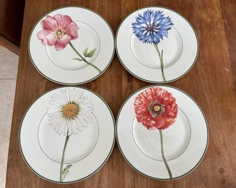 Villeroy & Boch Flora Home and Garden Poppy Salad Plate Fine China
