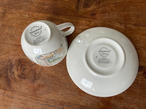 Wedgwood Beatrix Potter- Peter Rabbit-tea Cup With Saucer-teacup