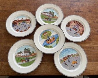 Villeroy & Boch, Collector's Plate Four Seasons NAIF Plate Villeroy & Boch, Collector's Plate Four Seasons NAIF Plate