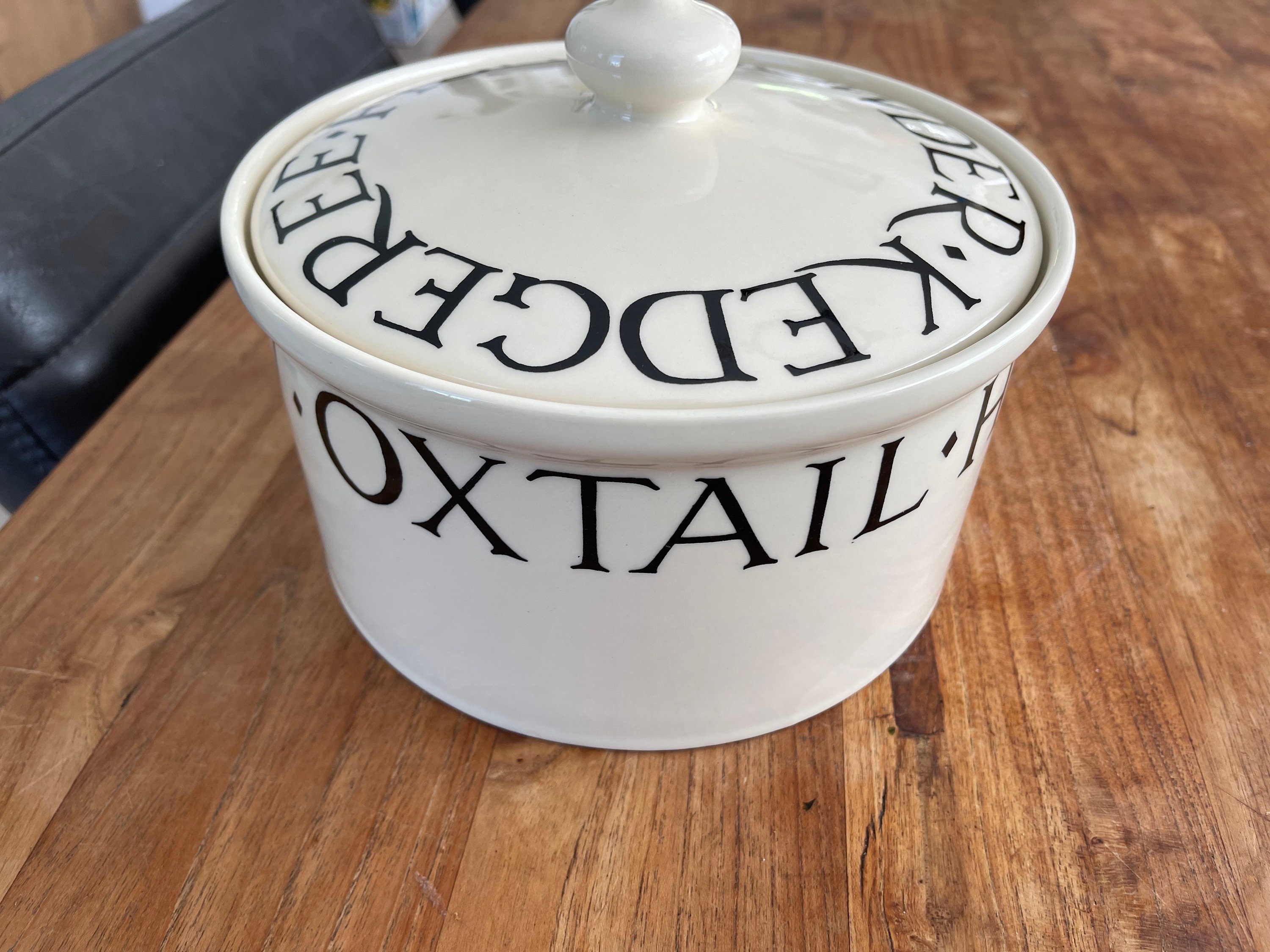 Black Toast & Marmalade Large Tea Pot & Lid by Emma