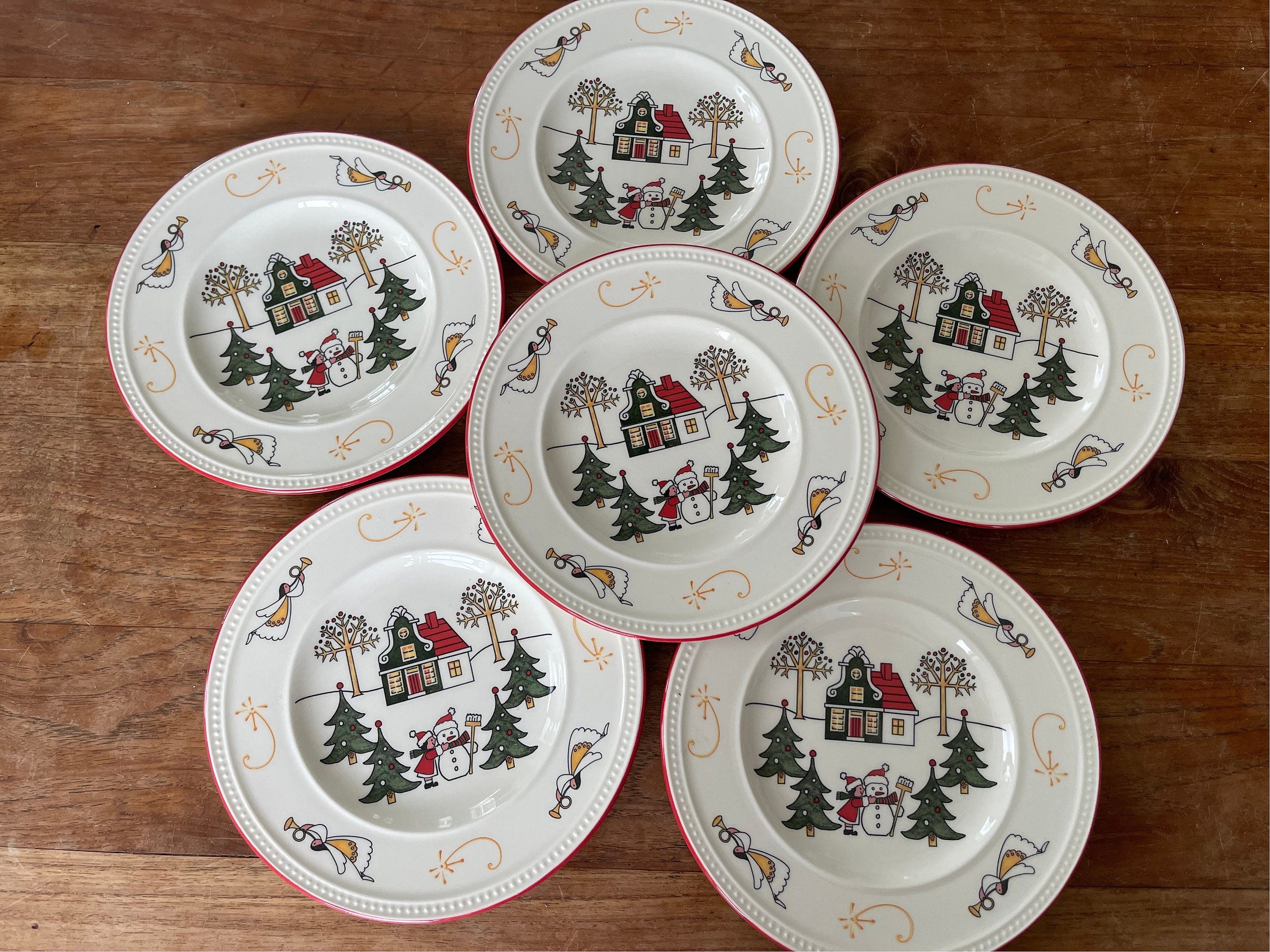 日本製 Gorgeous 6 of Set Wedgwood Pie Christmas Christmas Windsor 邦楽