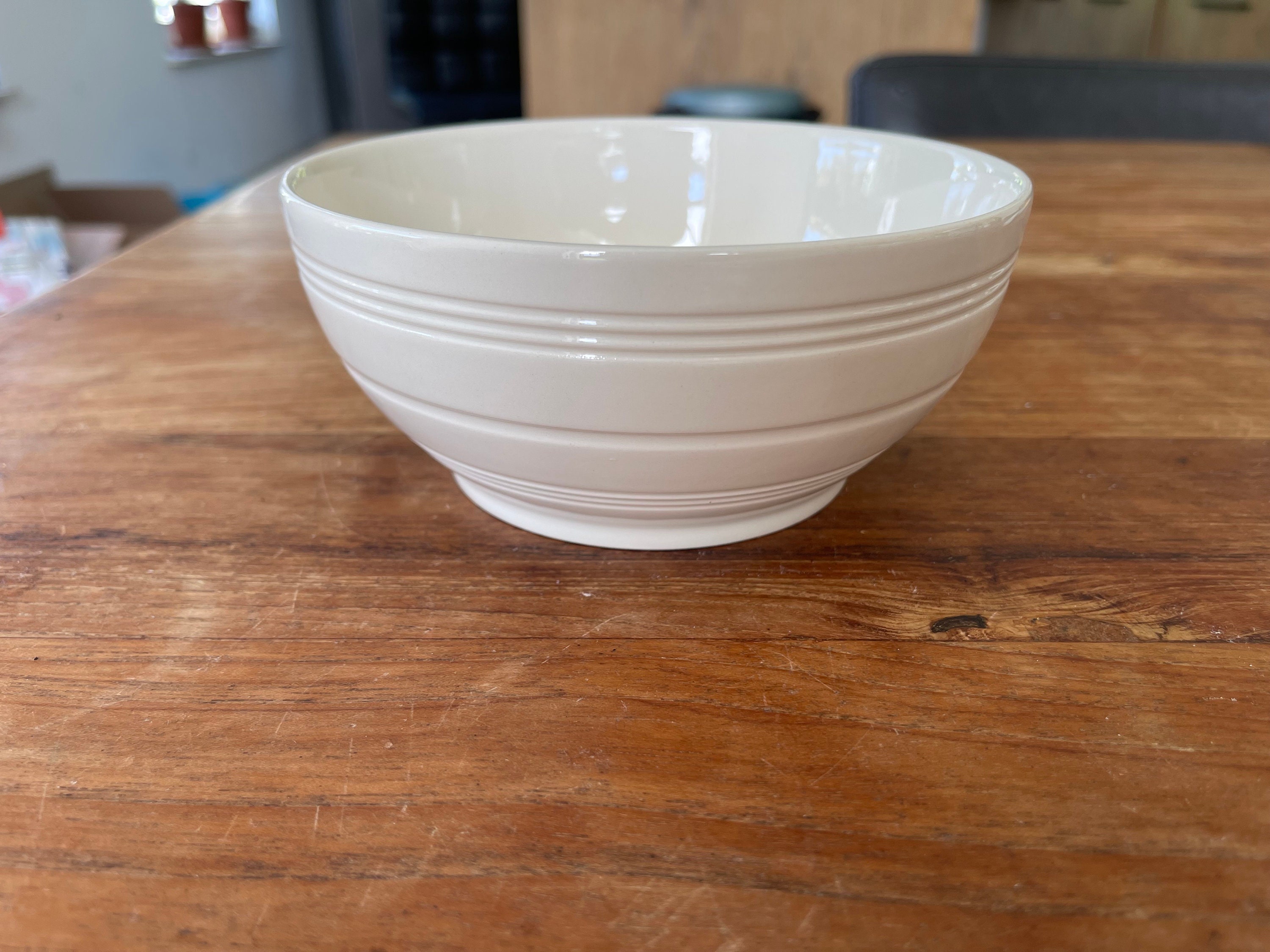 A Vintage Wedgwood Jasper Conran Casual Cream Breakfast Bowl/bowl
