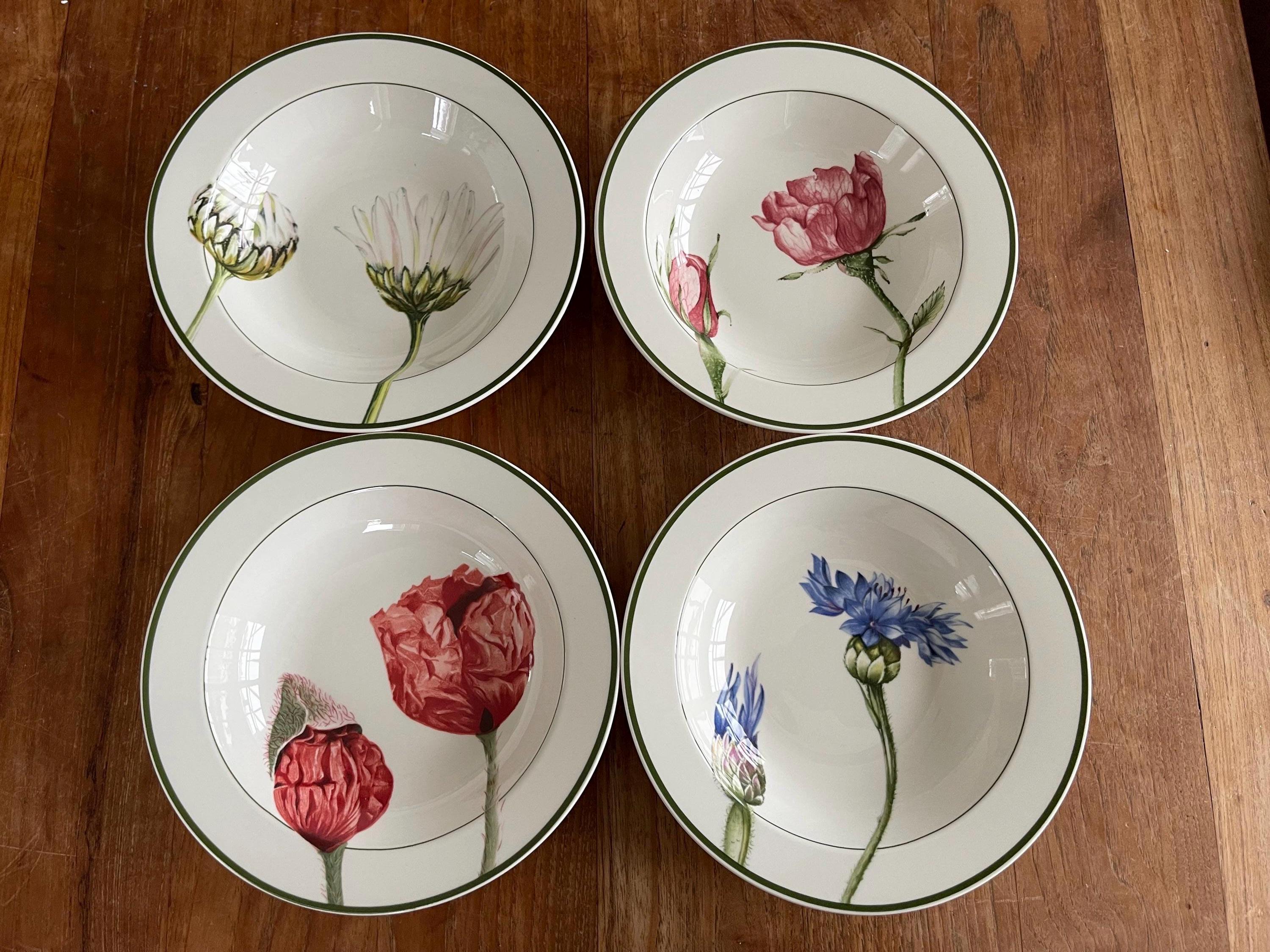 Villeroy&Boch ビレロイ&ボッホ　フローラ　スープリム皿　４枚 Villeroy&Boch ビレロイ&ボッホ フローラ スープリム皿 4枚 【公式通販】