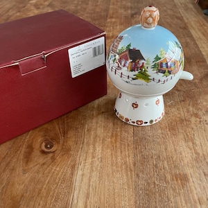 Uma Apple Baker/Apfelbrater de Natal Goegeous Villeroy & Boch - Natal de 2003 - Novo na caixa - Raro!