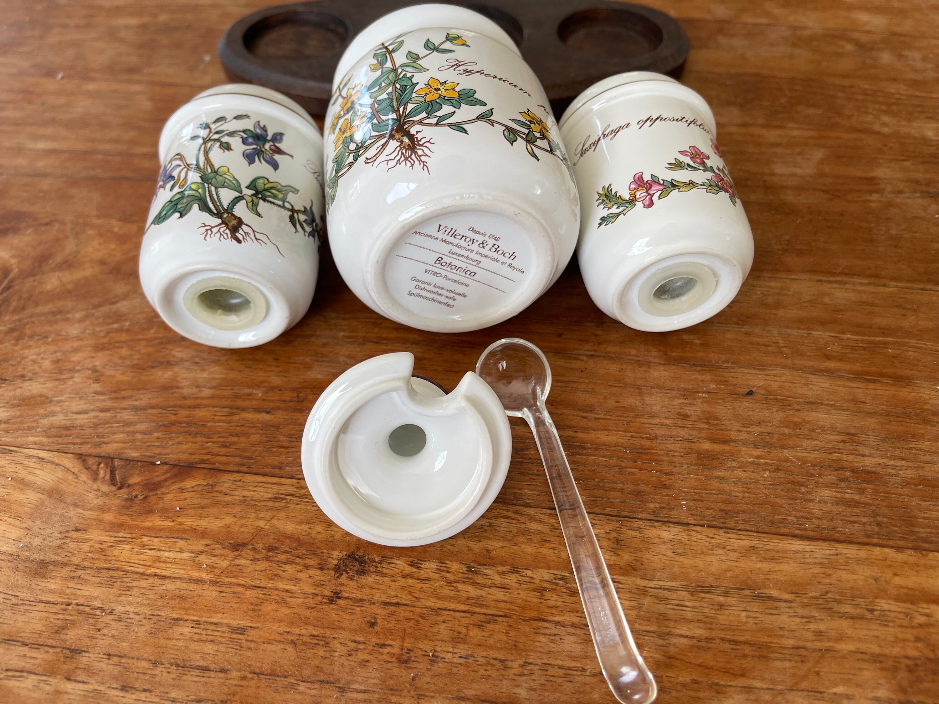 【超安い】 A Vintage Villeroy and Boch Botanica Pepper Salt and Mustard 食器