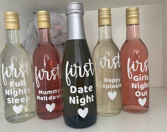 Mini Wine Bottle | Etsy