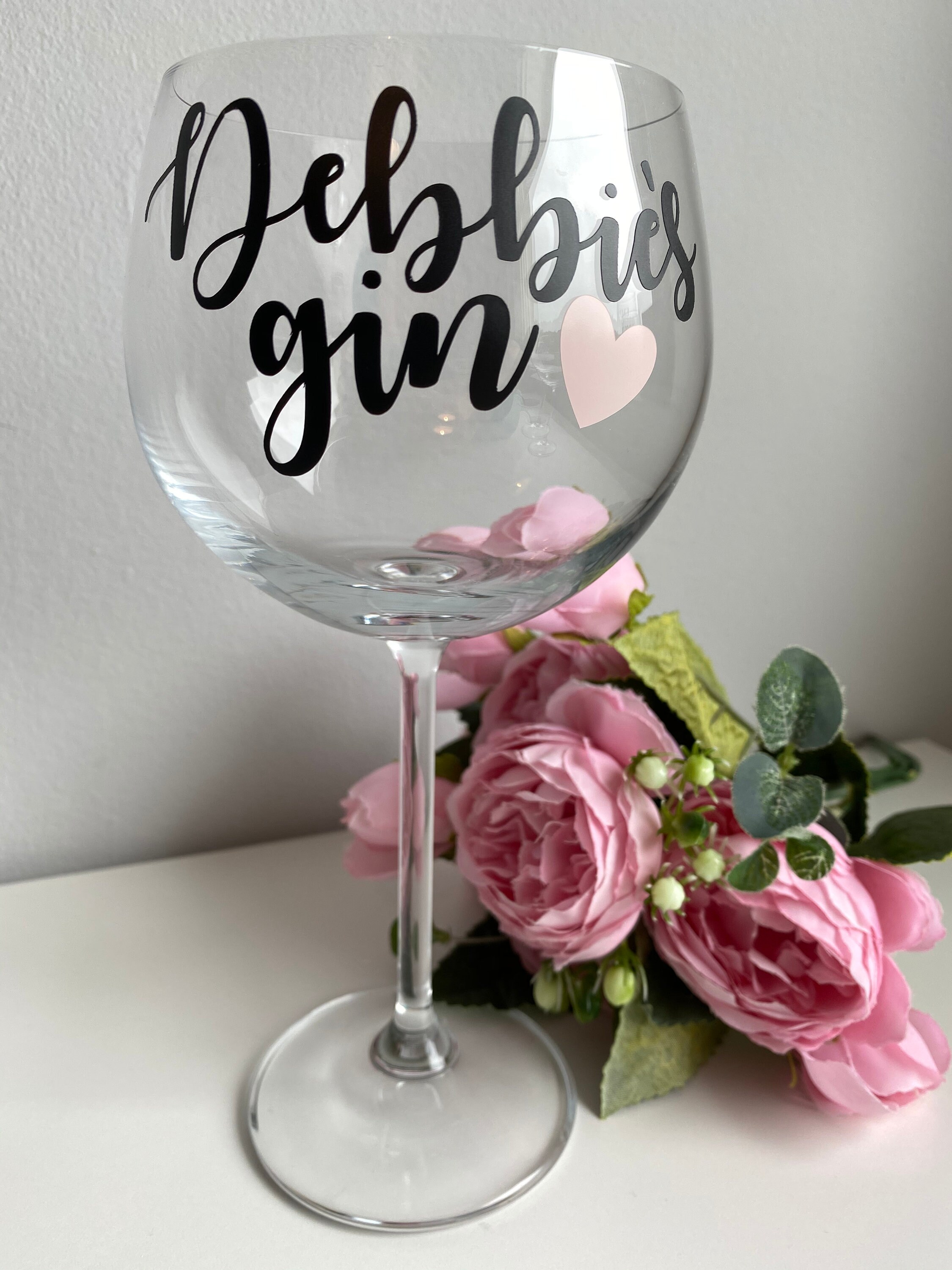 Personalised Gin/vodka Glass Vinyl Decal DECAL ONLY. Lovely Etsy