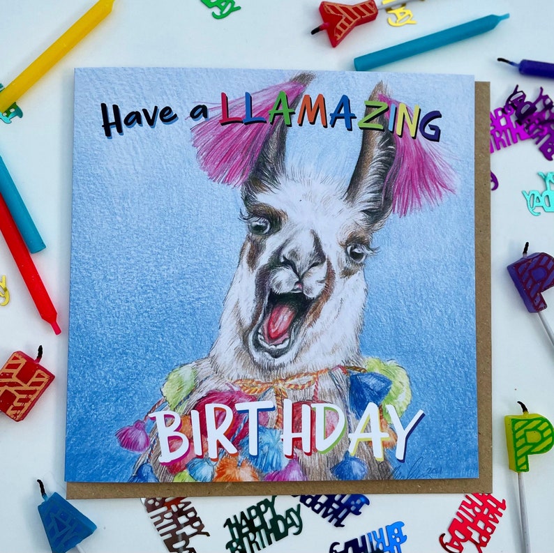 Llama Birthday Card image 1