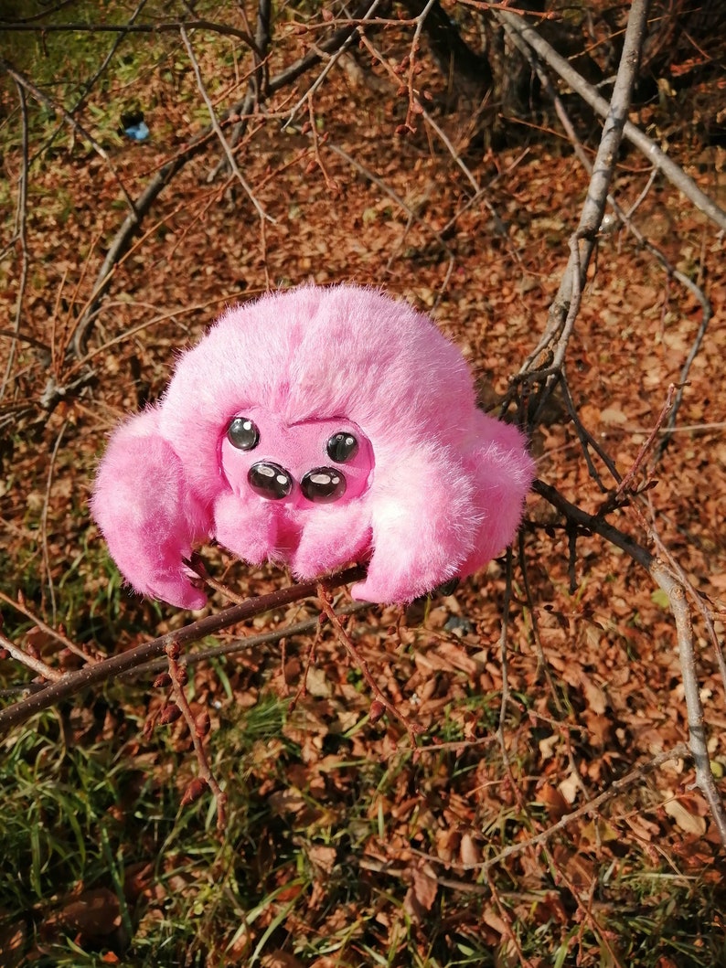 Cute Fluffy Spider Plush.stuffed Toy.life Like Animal | Etsy