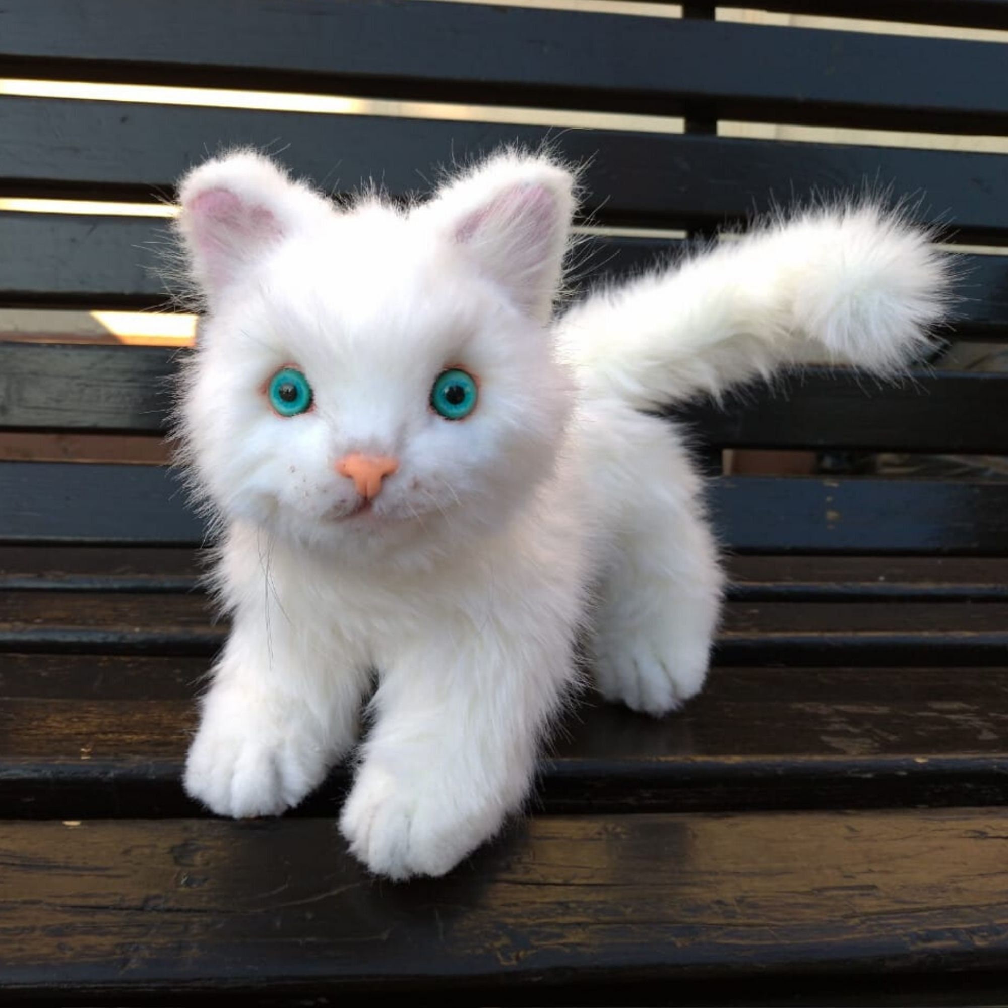 realistic stuffed cat